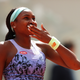 Coco Gauff of The United States interacts with Sloane Stephens of The United States after winning their Women’s Singles Quarter Final match on Day 10 of The 2022 French Open at Roland Garros on May 31, 2022 in Paris, France. (Photo by Clive Brunskill/Getty Images)